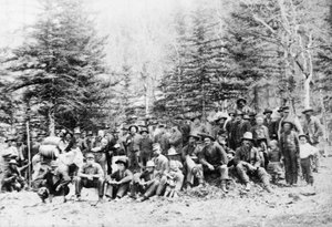 Mineros en un campamento minero de Colorado de American Photographer